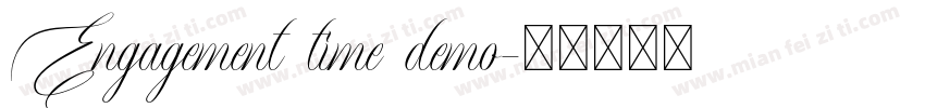 Engagement time demo字体转换